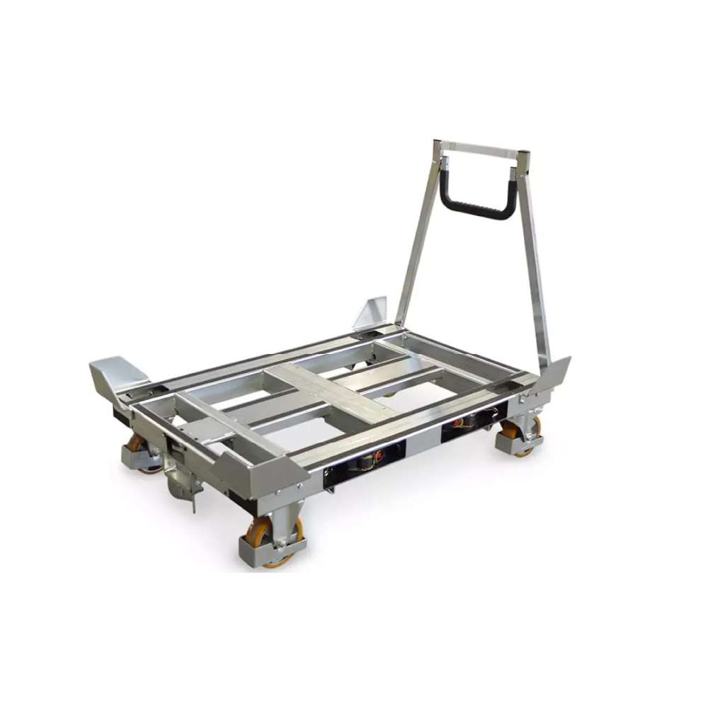plošinový vozík s rohovými zarážkami pallet size dolly od k.hartwall