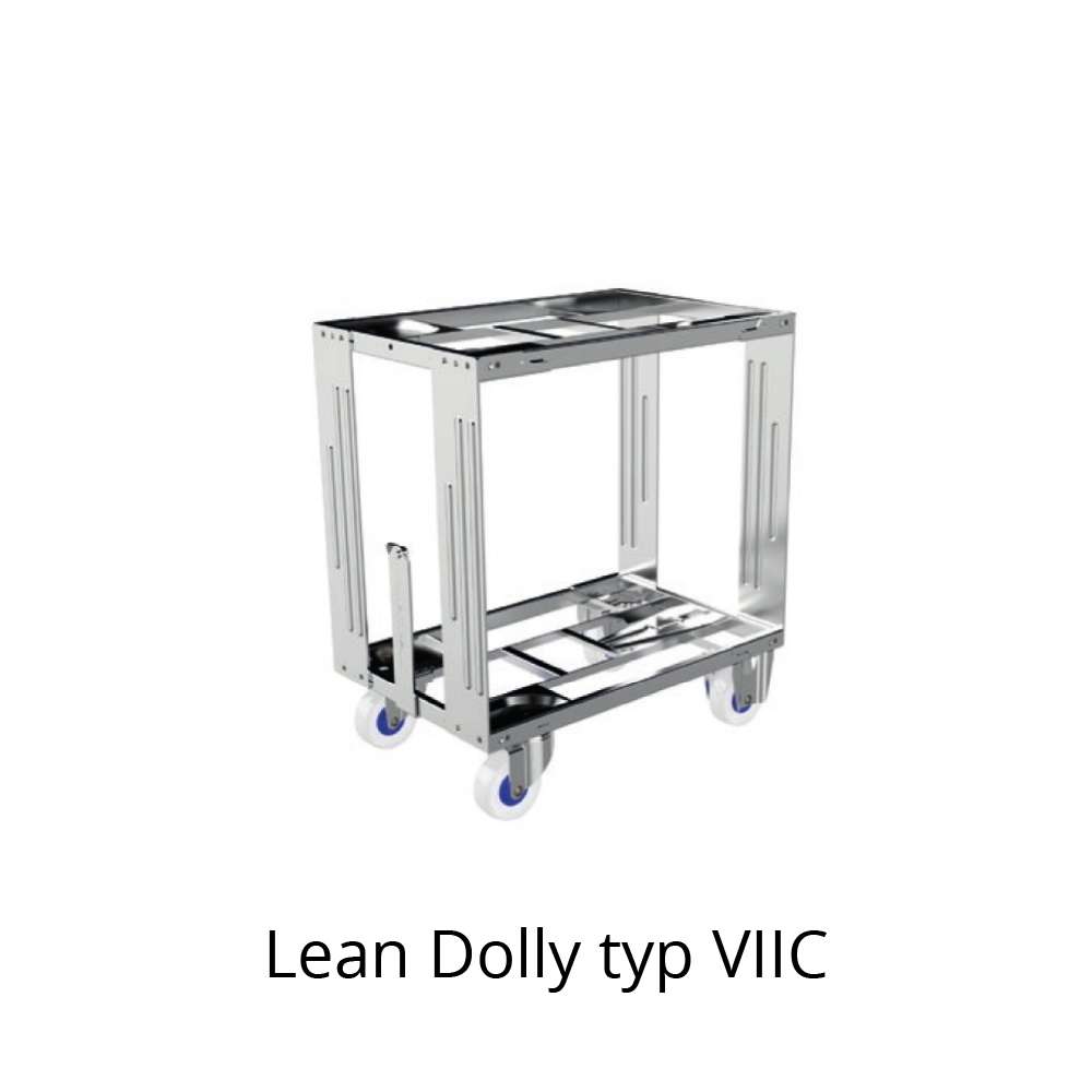 přepravní vozík s ojí dolly typ VIIC 600x400 mm s patrem od k.hartwall