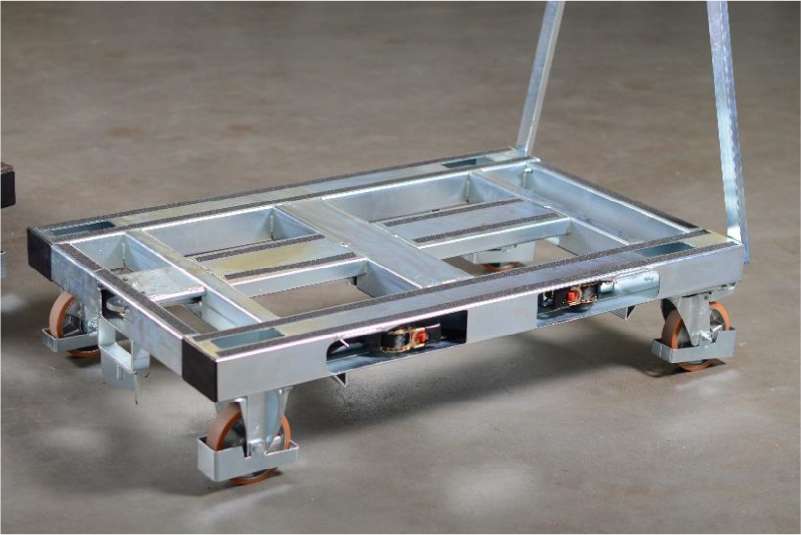 plošinový vozík pallet size dolly ve skladu