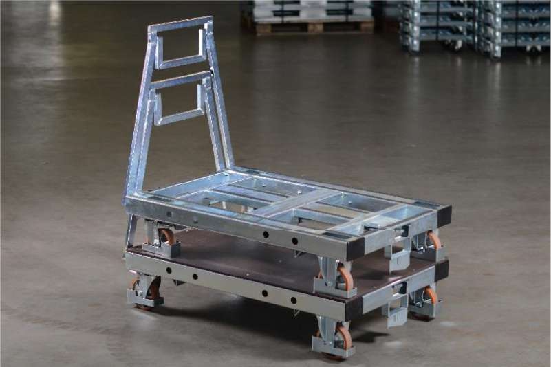 plošinové vozíky pallet size dolly od k.hartwall ve skladu