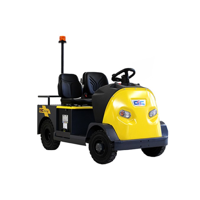 elektricky-tahac-dec-bull-5-4W-pro-naklad-do-5-tun-sedadlo-pro-spolujezdce tahač pro sedícího řidiče bez kabiny se dvěma sedačkami bull 5-4W